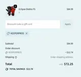 KEEPERPROS coupon verification screenshot