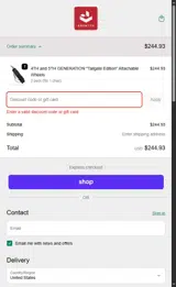 JULY4 coupon verification screenshot