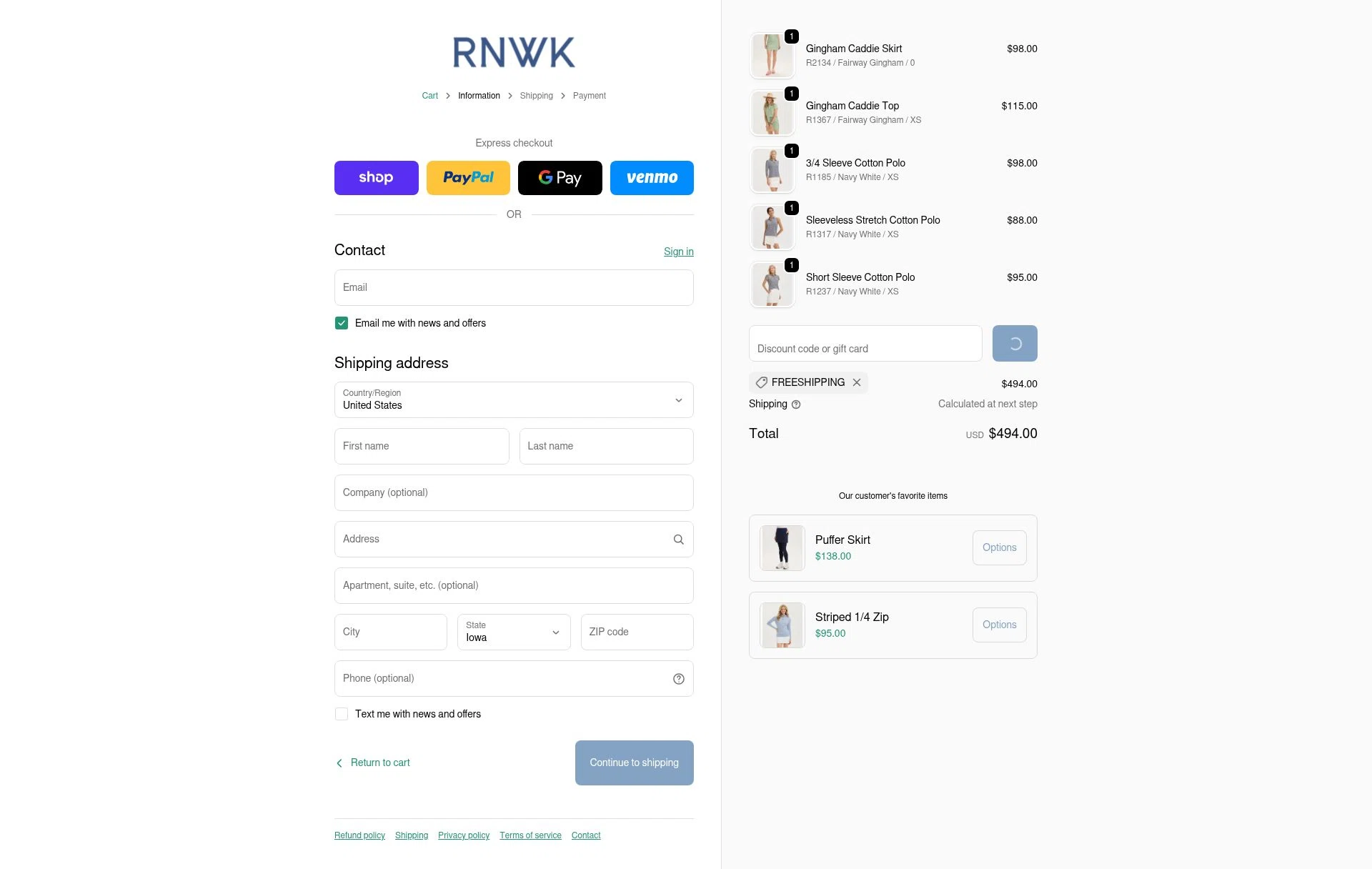 Renwick checkout page showing Renwick promo code box | Screenshot taken by SimplyCodes community member on Feb 19, 2026