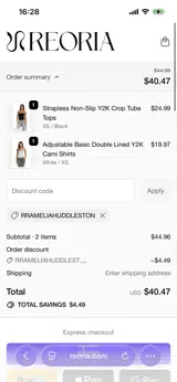 RRAMELIAHUDDLESTON coupon verification screenshot