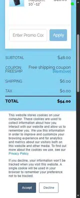 FREESHIP coupon verification screenshot