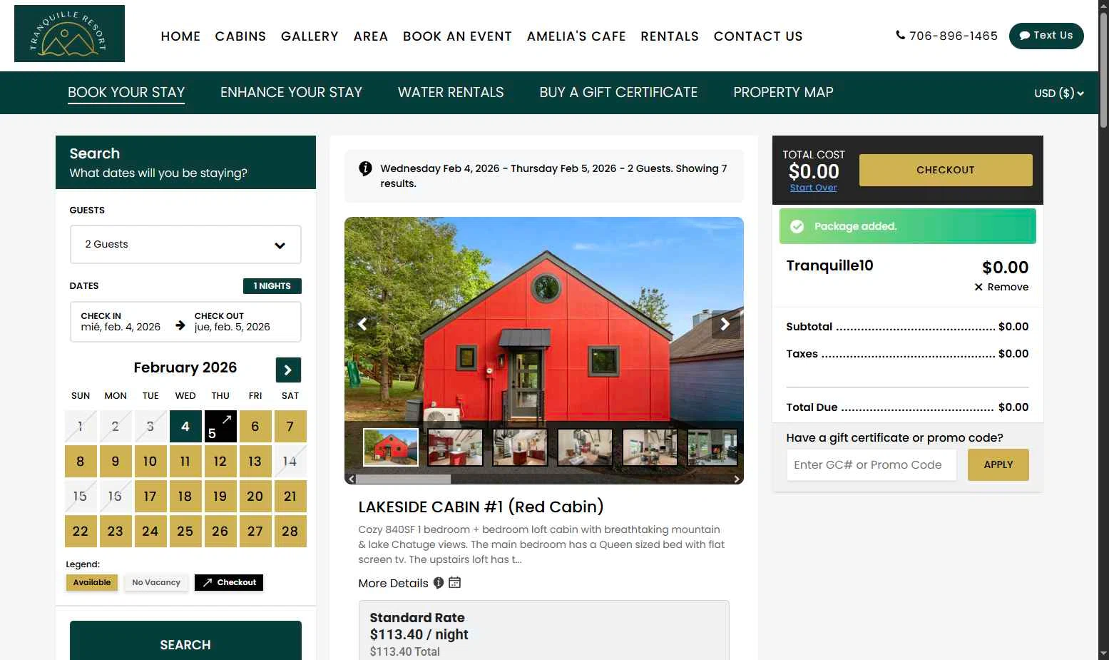ResNexus checkout page showing ResNexus promo code box | Screenshot taken by SimplyCodes community member on Feb 4, 2026