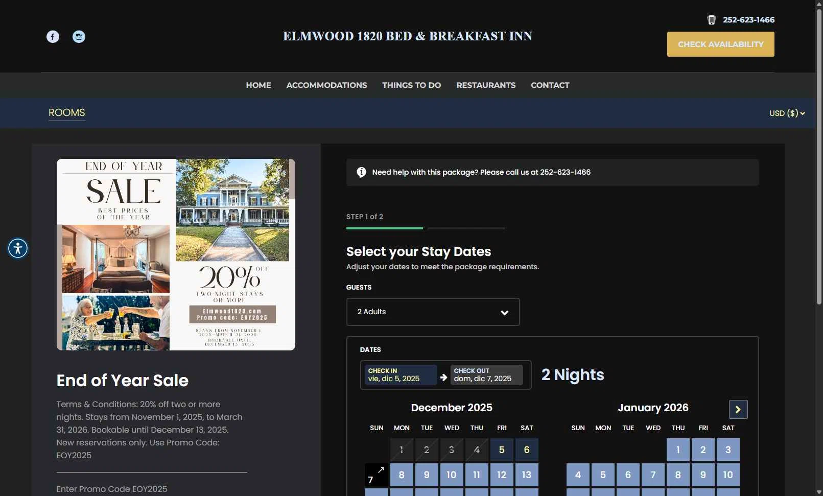 ResNexus checkout page showing ResNexus promo code box | Screenshot taken by SimplyCodes community member on Dec 5, 2025