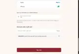 GROUPON coupon verification screenshot