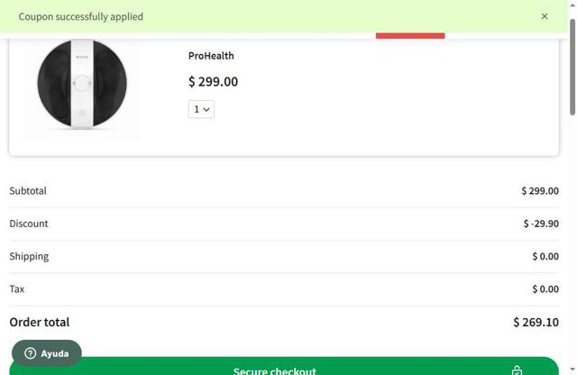 Revitive checkout page showing Revitive promo code box | Screenshot taken by SimplyCodes community member on Jul 29, 2025