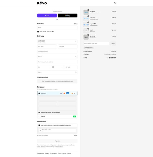 Revo checkout page showing Revo discount code box | Screenshot taken by SimplyCodes community member on Sep 3, 2025