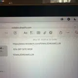 FEMALEDREAMCLUB coupon verification screenshot