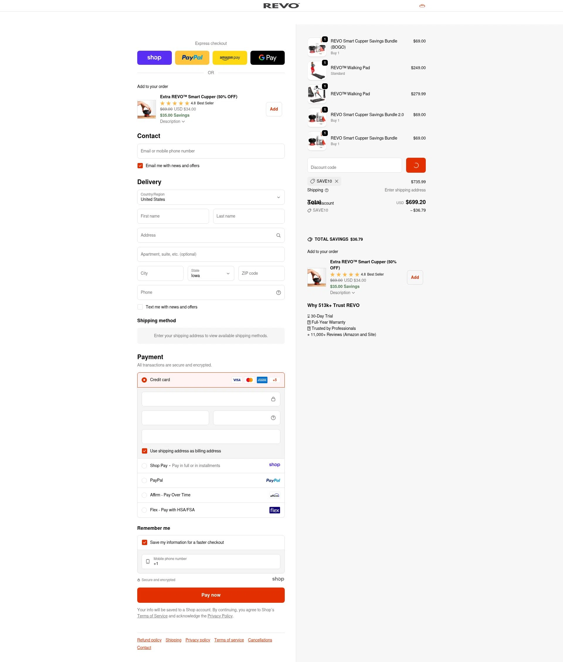 Revomadic checkout page showing Revomadic coupon code box | Screenshot taken by SimplyCodes community member on Dec 28, 2025
