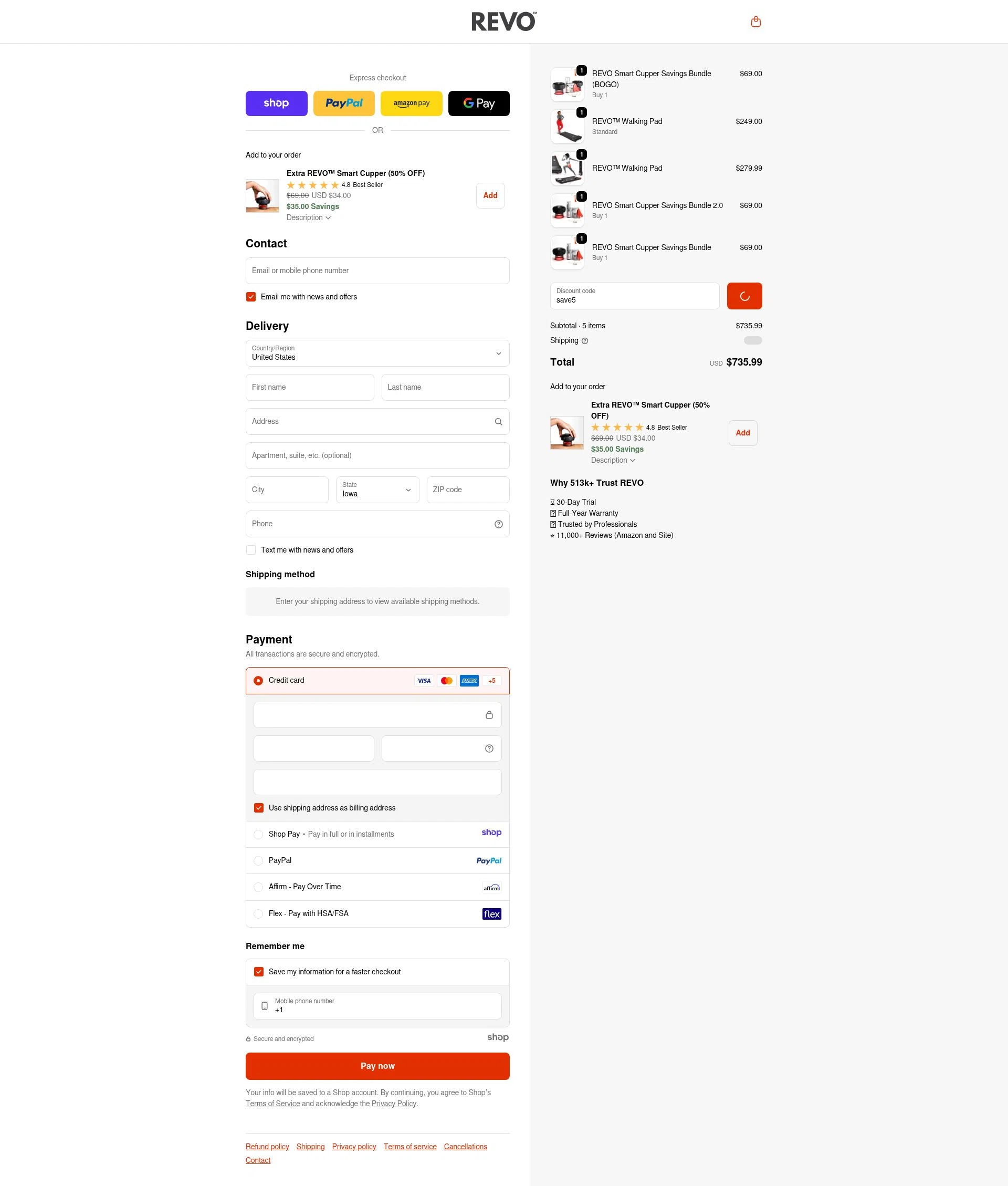 Revomadic checkout page showing Revomadic coupon code box | Screenshot taken by SimplyCodes community member on Dec 23, 2025
