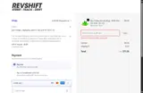 Revshift Performance Engineering coupon verification screenshot