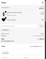 Rhege coupon verification screenshot