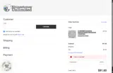 Rhinestones Unlimited coupon verification screenshot