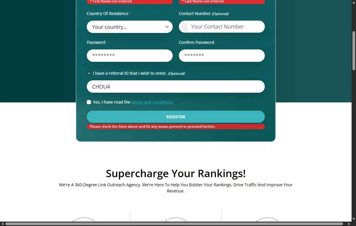 Rhino Rank checkout page showing Rhino Rank promo code box | Screenshot taken by SimplyCodes community member on Feb 1, 2026