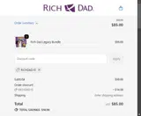 RICHDAD15 coupon verification screenshot