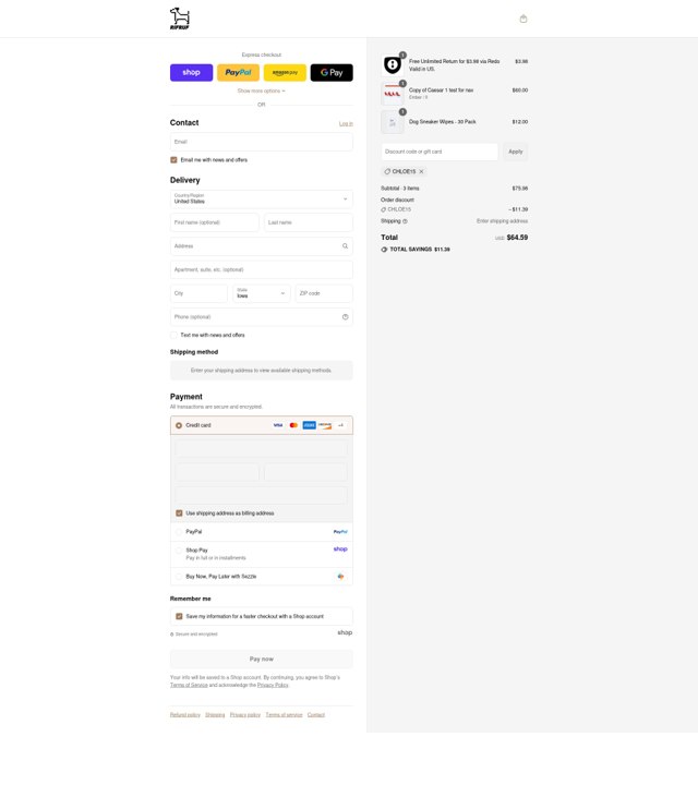 Rifruf checkout page showing Rifruf discount code box | Screenshot taken by SimplyCodes community member on Sep 5, 2025