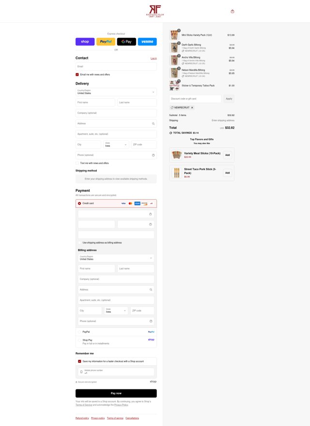 Righteous Felon checkout page showing Righteous Felon coupon code box | Screenshot taken by SimplyCodes community member on Sep 5, 2025