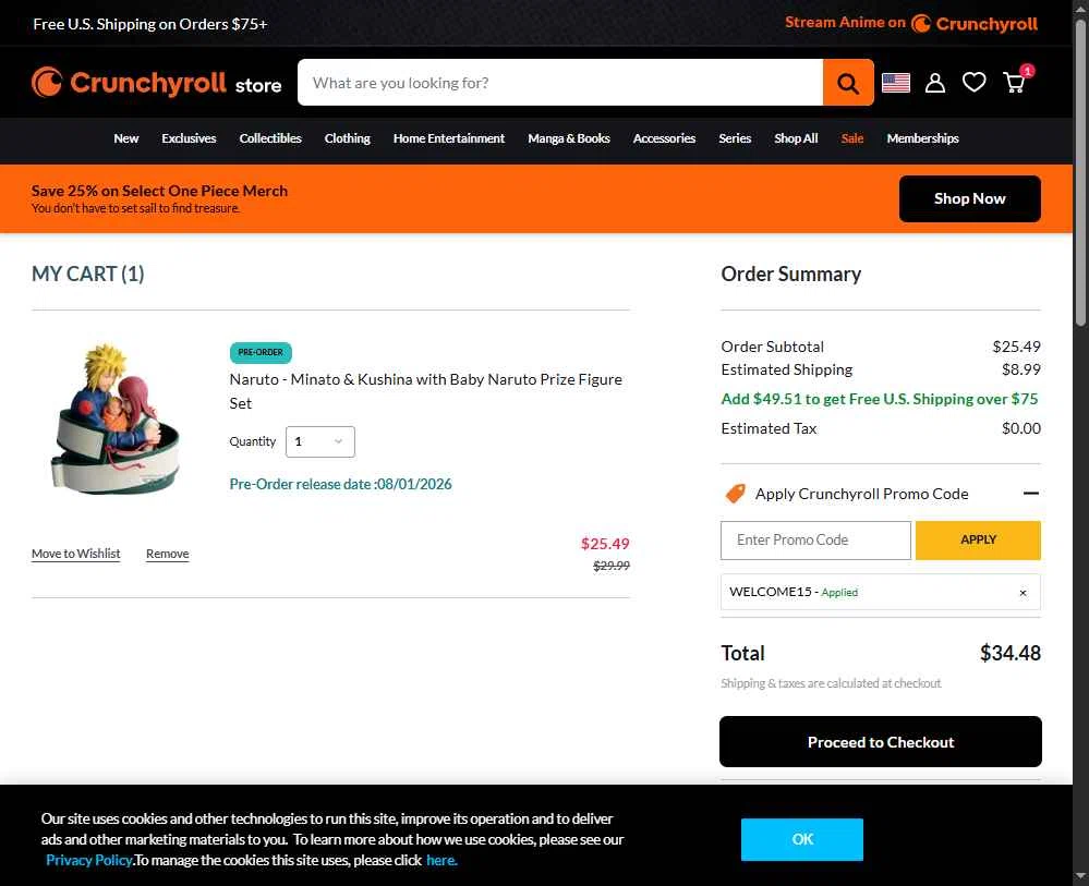 RightStuf checkout page showing RightStuf promo code box | Screenshot taken by SimplyCodes community member on Jan 6, 2026