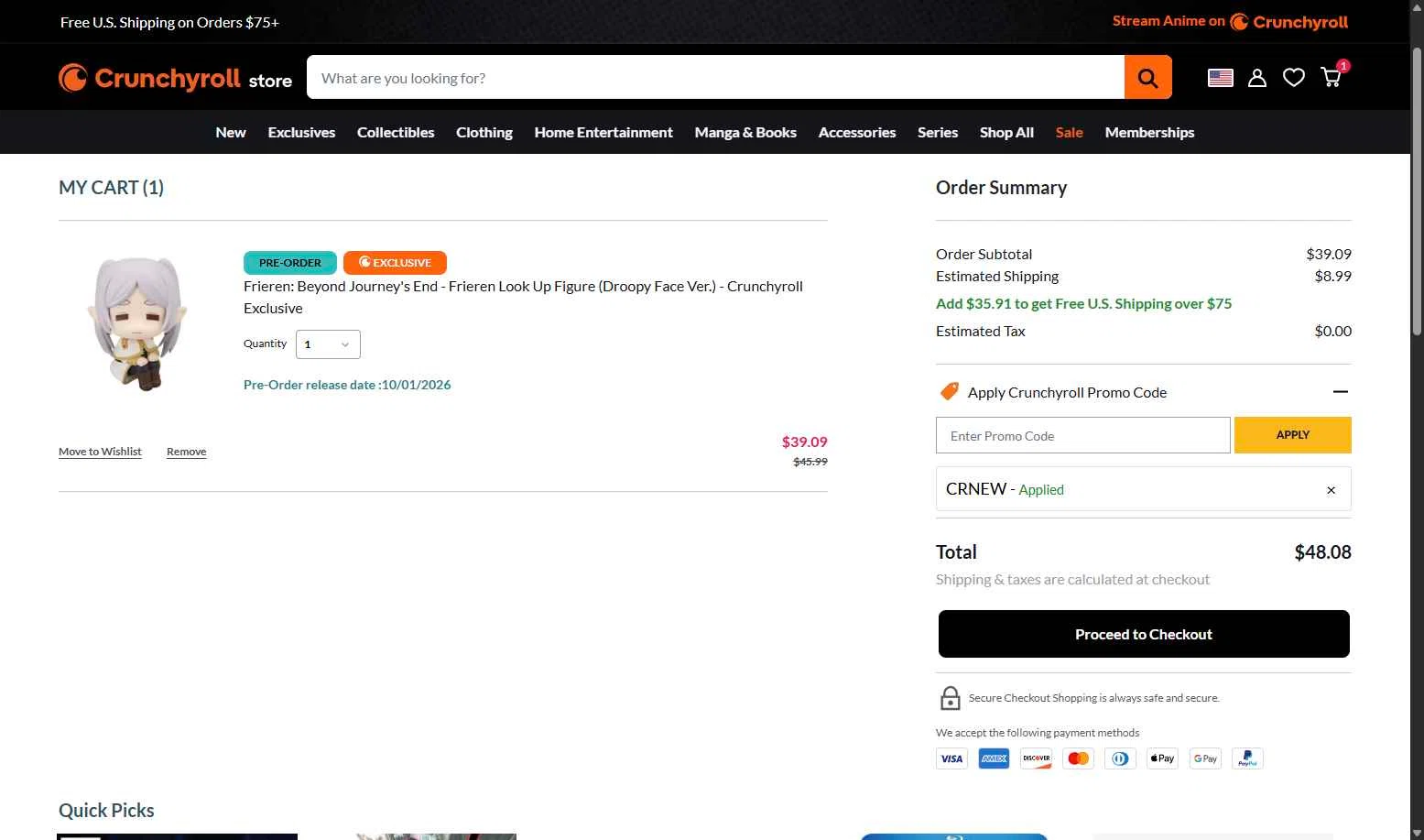 RightStuf checkout page showing RightStuf promo code box | Screenshot taken by SimplyCodes community member on Feb 4, 2026