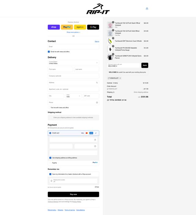 Ringor checkout page showing Ringor coupon code box | Screenshot taken by SimplyCodes community member on Sep 9, 2025