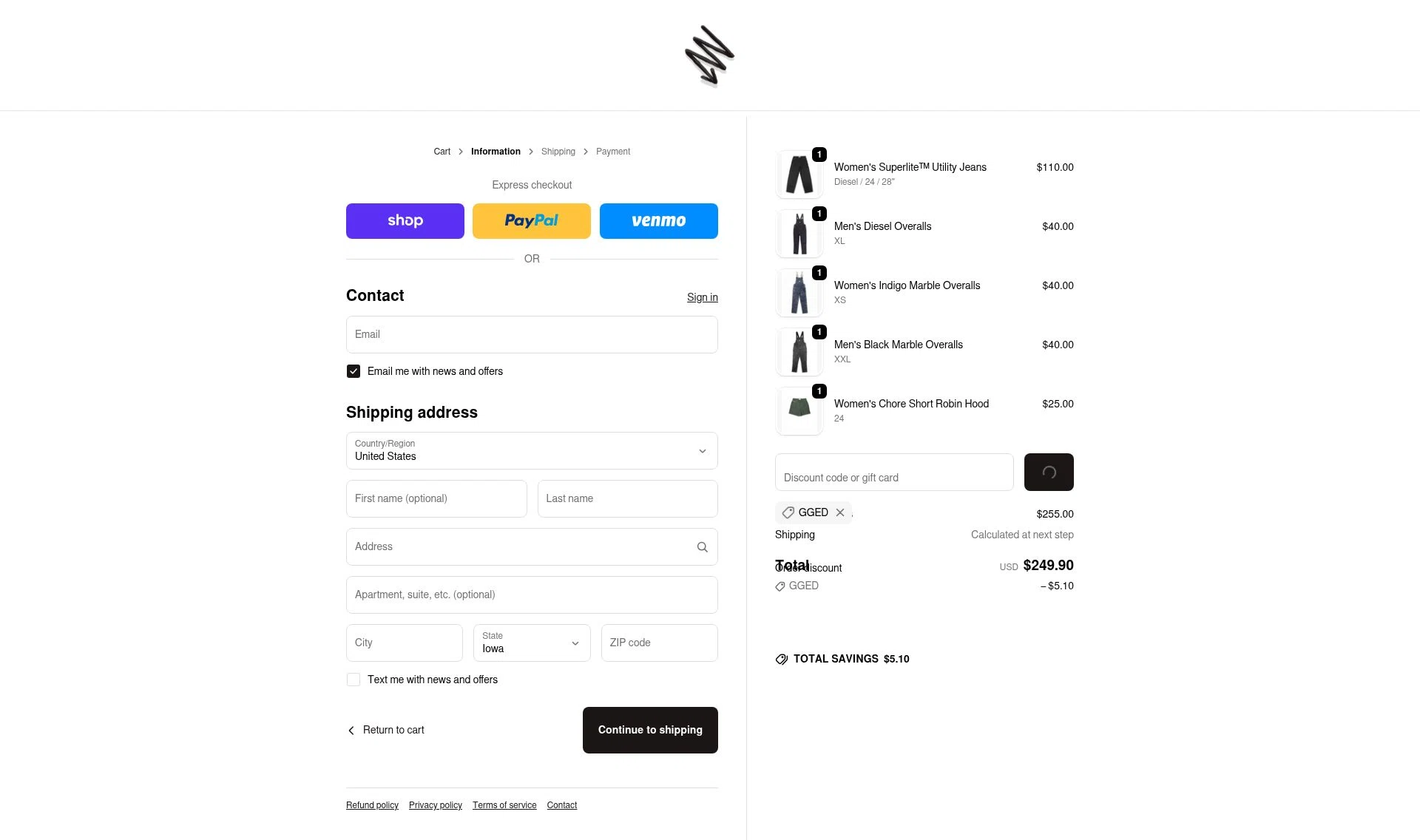 Ripton & Co. checkout page showing Ripton & Co. discount code box | Screenshot taken by SimplyCodes community member on Feb 12, 2026