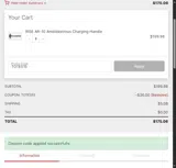 TOTES15 coupon verification screenshot