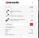 Risk Racing coupon verification screenshot