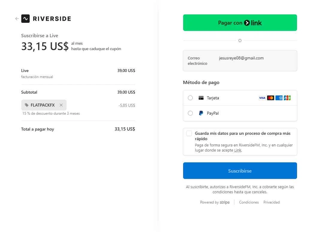 Riverside checkout page showing Riverside promo code box | Screenshot taken by SimplyCodes community member on Dec 17, 2025