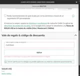 CUESTA40 coupon verification screenshot
