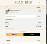 Roan Iris coupon verification screenshot