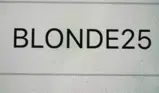 BLONDE25 coupon verification screenshot