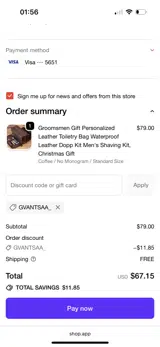 GVANTSAA_ coupon verification screenshot