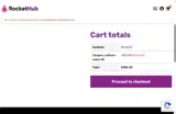 RocketHub coupon verification screenshot