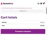 RocketHub coupon verification screenshot