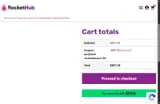 RocketHub coupon verification screenshot