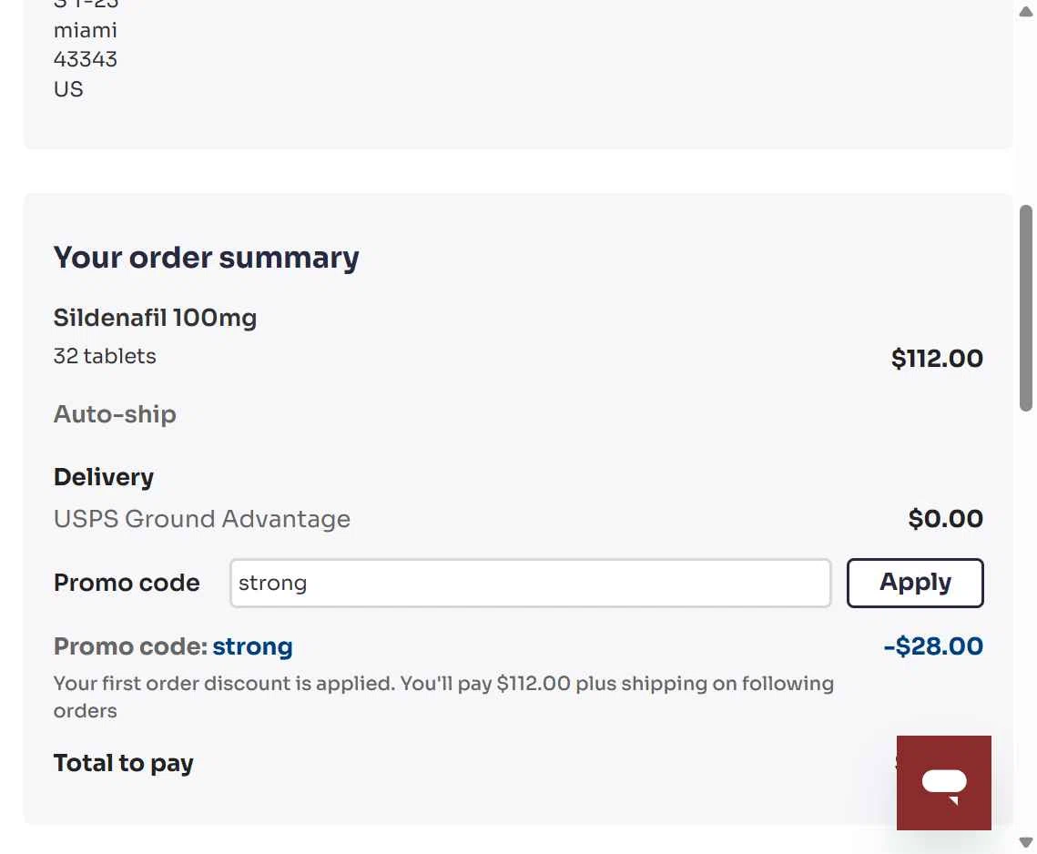 RocketRX checkout page showing RocketRX promo code box | Screenshot taken by SimplyCodes community member on Dec 30, 2025