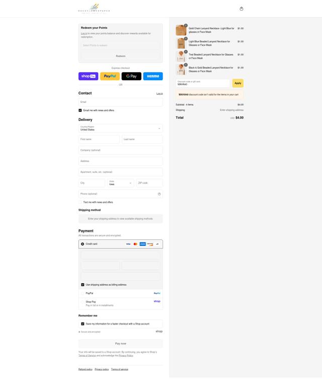 Rockflowerpaper checkout page showing Rockflowerpaper promo code box | Screenshot taken by SimplyCodes community member on Aug 16, 2025