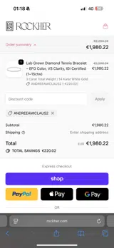 ANDREEAMICLAUS2 coupon verification screenshot