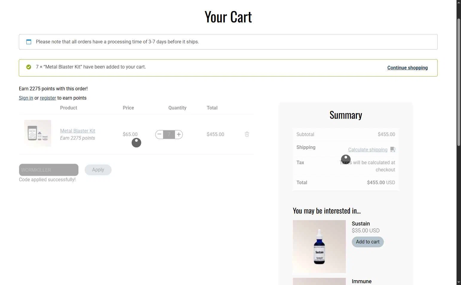 RogersHood checkout page showing RogersHood discount code box | Screenshot taken by SimplyCodes community member on Feb 9, 2026