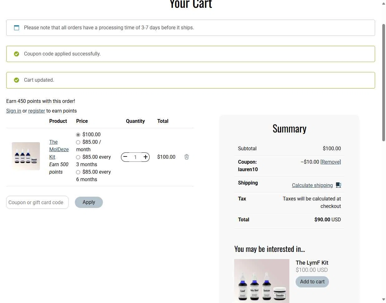 RogersHood checkout page showing RogersHood discount code box | Screenshot taken by SimplyCodes community member on Jan 29, 2026