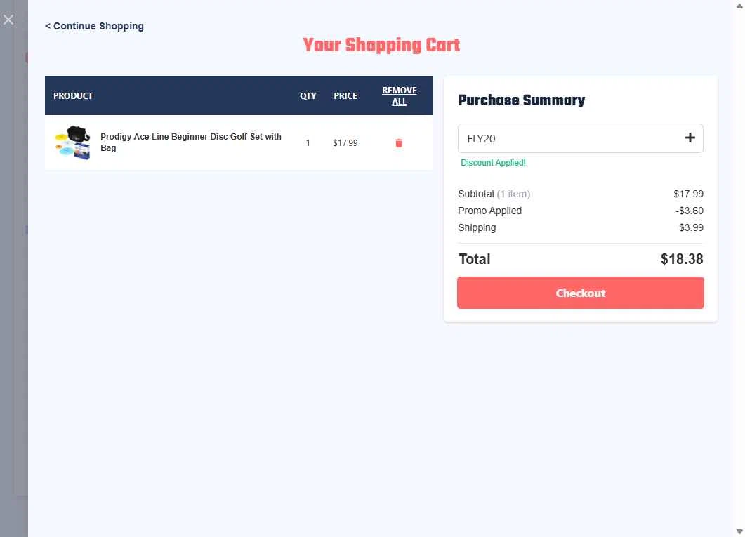 Rogue Discs checkout page showing Rogue Discs coupon code box | Screenshot taken by SimplyCodes community member on Aug 14, 2025