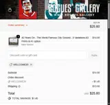 Welcome20 coupon verification screenshot