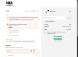 Roka London coupon verification screenshot