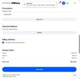 Williams Racing coupon verification screenshot