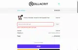 Rollacrit coupon verification screenshot