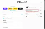 Rollacrit coupon verification screenshot
