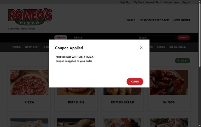 Romeo's Pizza Promo Codes (2 Verified) - 25% Off Jul 2025