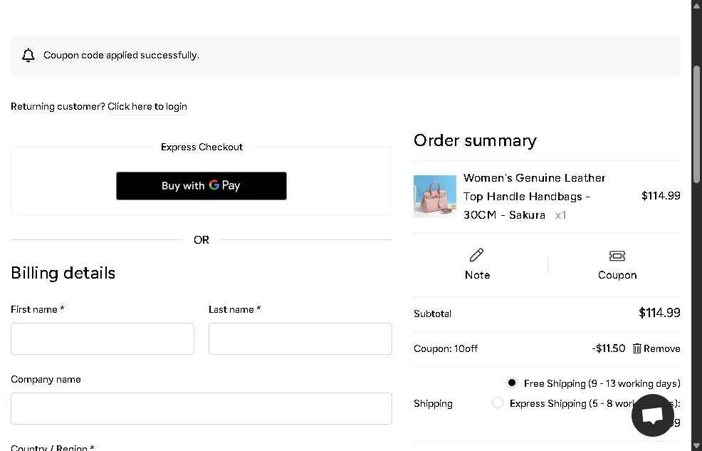Romy Tisa checkout page showing Romy Tisa promo code box | Screenshot taken by SimplyCodes community member on Oct 13, 2025
