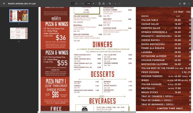 Rosati's Pizza checkout page showing Rosati's Pizza coupon code box | Screenshot taken by SimplyCodes community member on Jun 23, 2025