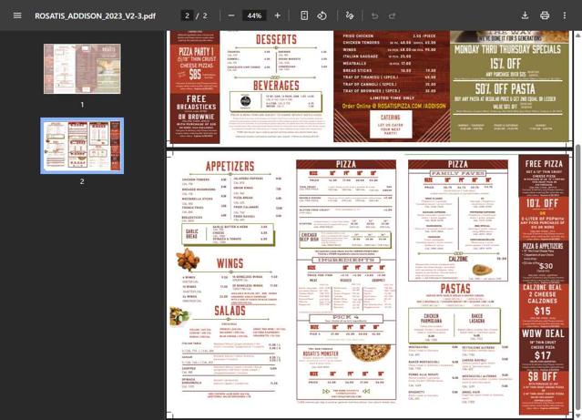 Rosati's Pizza checkout page showing Rosati's Pizza coupon code box | Screenshot taken by SimplyCodes community member on Sep 4, 2025