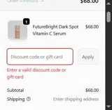 Rose MD Skin coupon verification screenshot